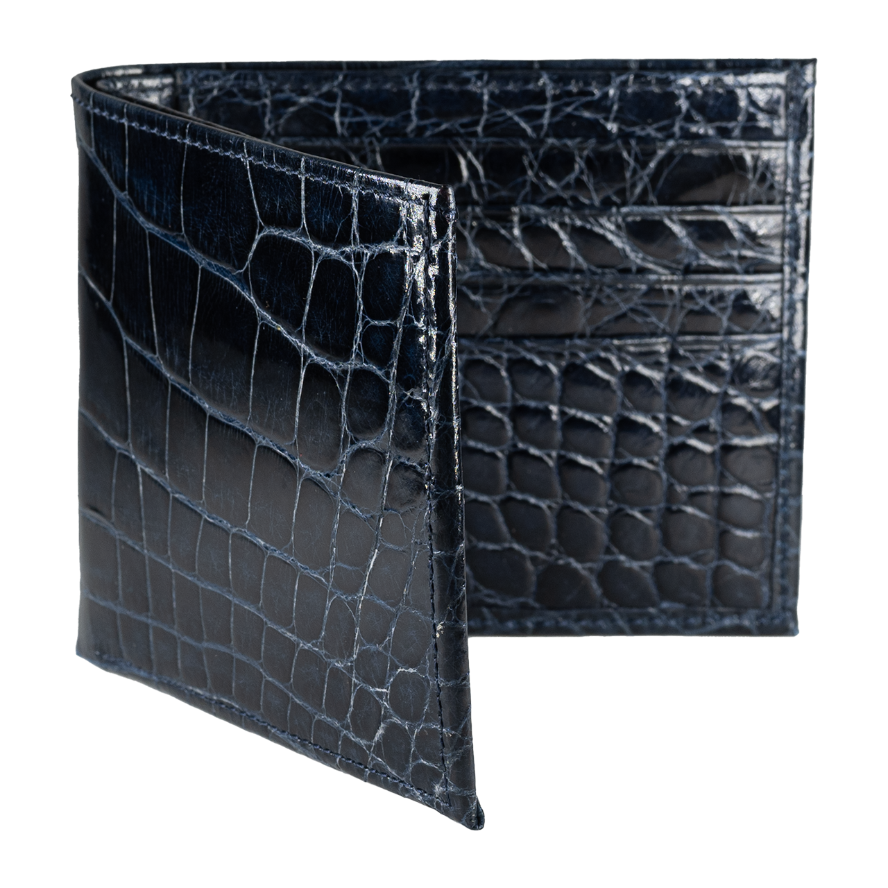【訳アリ格安品】lizard leather Wallet シルバー925財布 Slim Bifold Wallet in Lizard — Abas